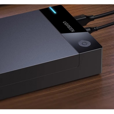 綠聯(lián)USB3.0移動硬盤盒2.5 3.5英寸Type-C SATA串口臺式筆記本固態(tài)機(jī)械SSD外置盒 Type-C3.0款【5Gbps】